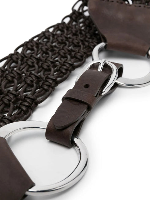 braided leather belt